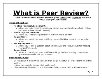 how to write a peer review examples