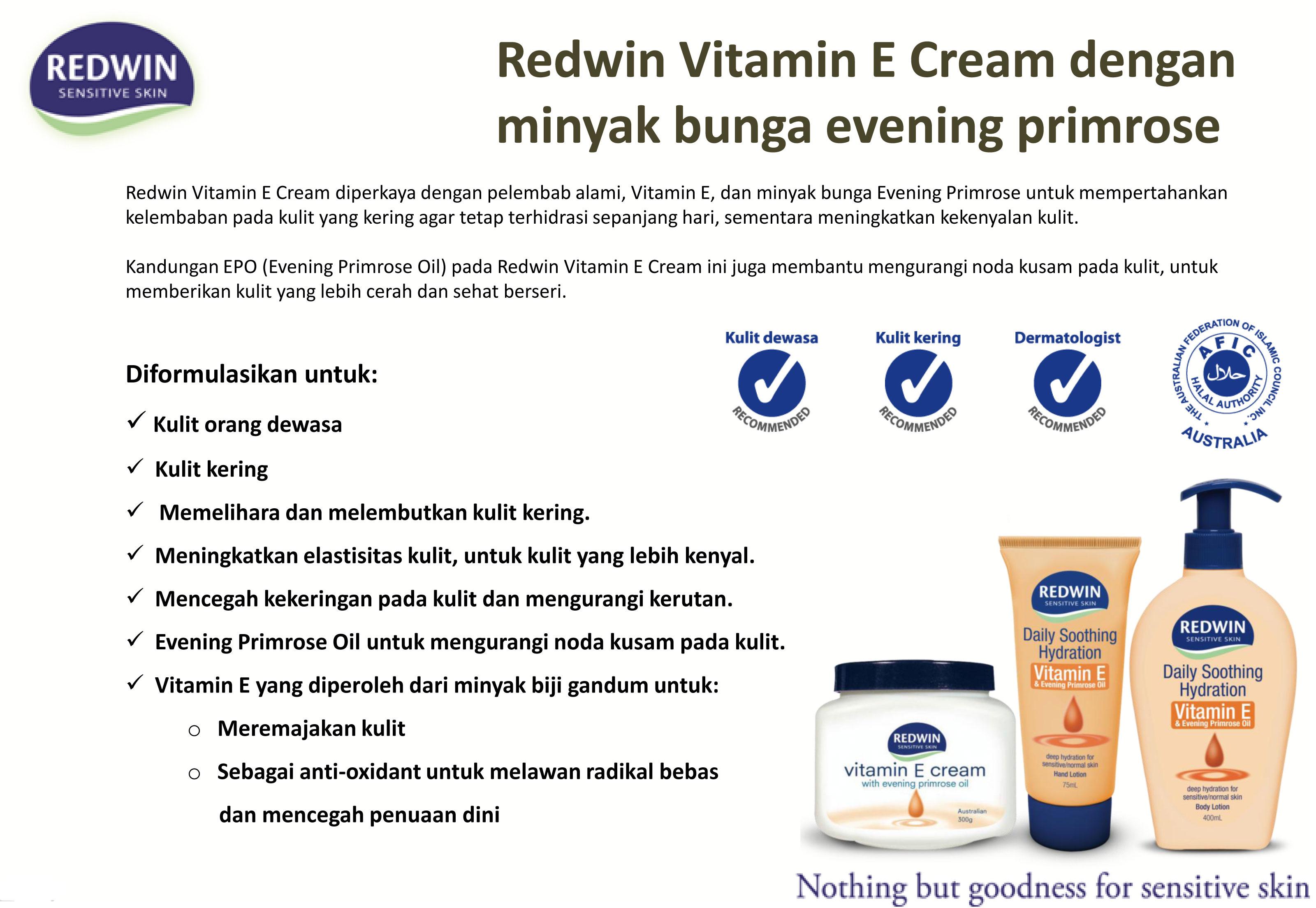 redwin vitamin e cream with evening primrose oil reviews